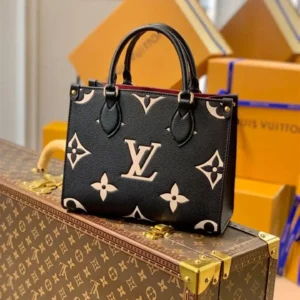 LOUIS VUITTON ONTHEGO PM BLACK BAG M45659